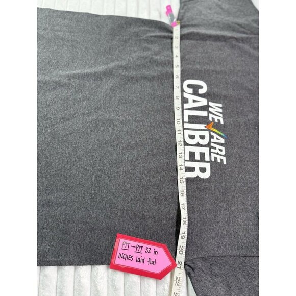 Caliber Collision Gray Hanes Eco-Smart Double-Sided T-Shirt Men's Large - Picture 5 of 12